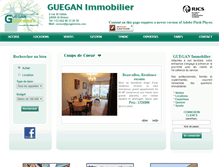 Tablet Screenshot of gueganimmo.com